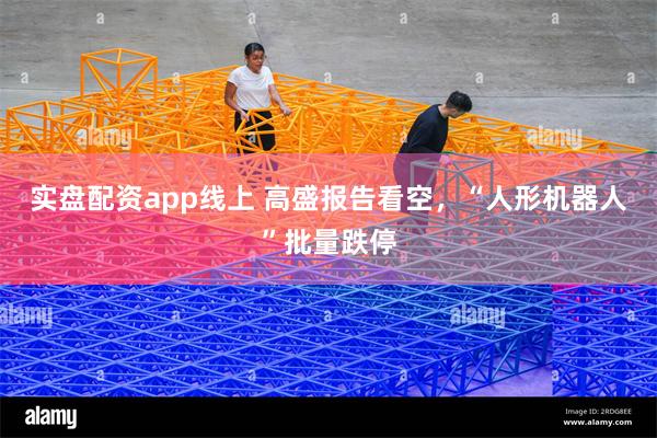 实盘配资app线上 高盛报告看空，“人形机器人”批量跌停