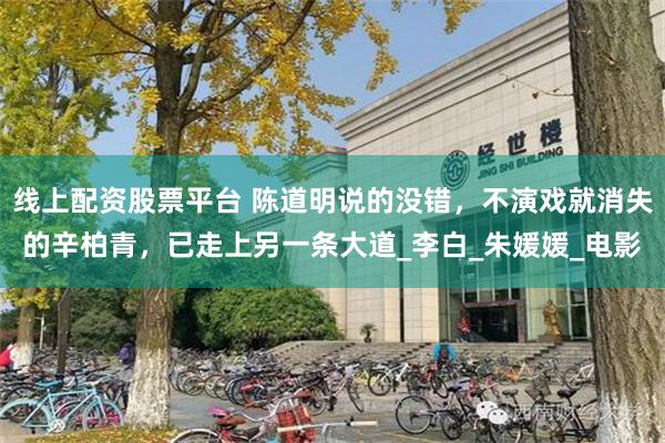 线上配资股票平台 陈道明说的没错，不演戏就消失的辛柏青，已走上另一条大道_李白_朱媛媛_电影