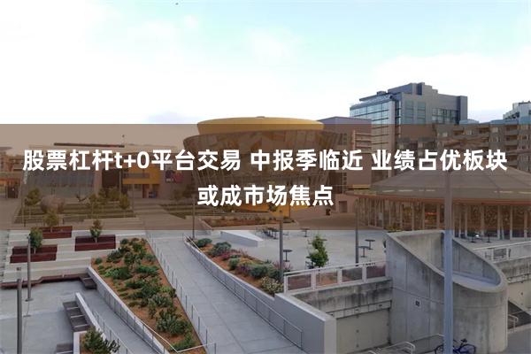 股票杠杆t+0平台交易 中报季临近 业绩占优板块或成市场焦点
