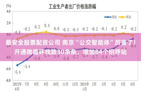 最安全股票配资公司 南京“公交智能体”厉害了！开通微循环线路30余条，增加84个招呼站