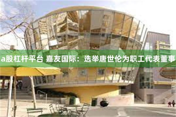 a股杠杆平台 嘉友国际：选举唐世伦为职工代表董事