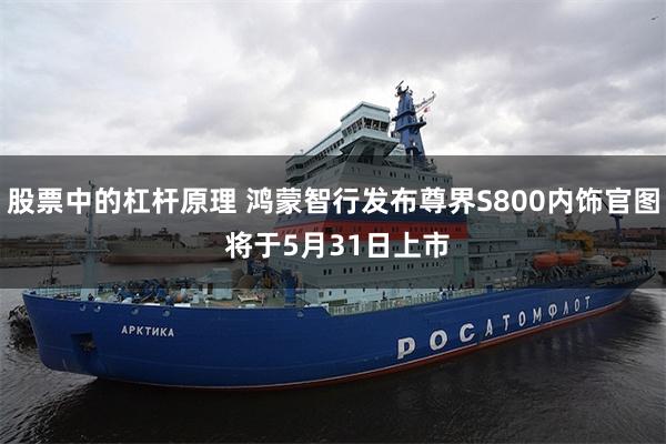 股票中的杠杆原理 鸿蒙智行发布尊界S800内饰官图 将于5月31日上市