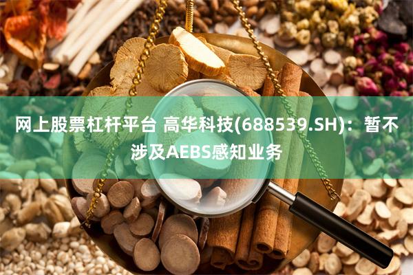 网上股票杠杆平台 高华科技(688539.SH)：暂不涉及AEBS感知业务