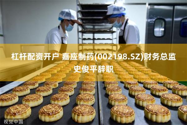 杠杆配资开户 嘉应制药(002198.SZ)财务总监史俊平辞职