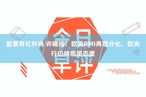 股票有杠杆吗 许曦扬:欧美PMI再现分化,欧央行仍持观望态度