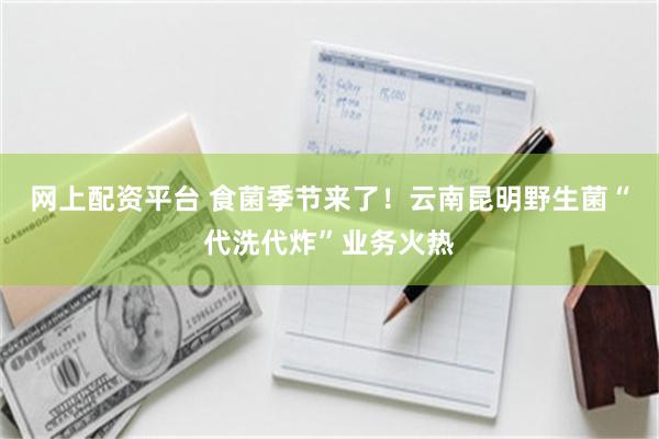网上配资平台 食菌季节来了！云南昆明野生菌“代洗代炸”业务火热