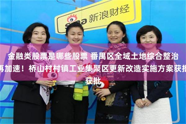 金融类股票是哪些股票 番禺区全域土地综合整治再加速！桥山村村镇工业集聚区更新改造实施方案获批