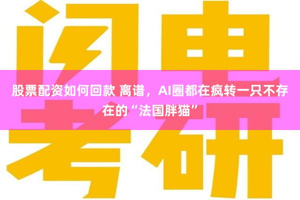 股票配资如何回款 离谱，AI圈都在疯转一只不存在的“法国胖猫”