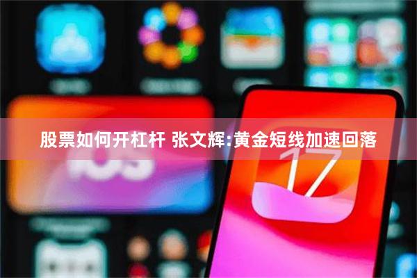 股票如何开杠杆 张文辉:黄金短线加速回落