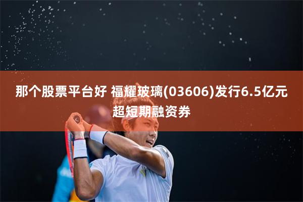 那个股票平台好 福耀玻璃(03606)发行6.5亿元超短期融资券
