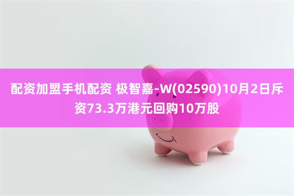 配资加盟手机配资 极智嘉-W(02590)10月2日斥资73.3万港元回购10万股