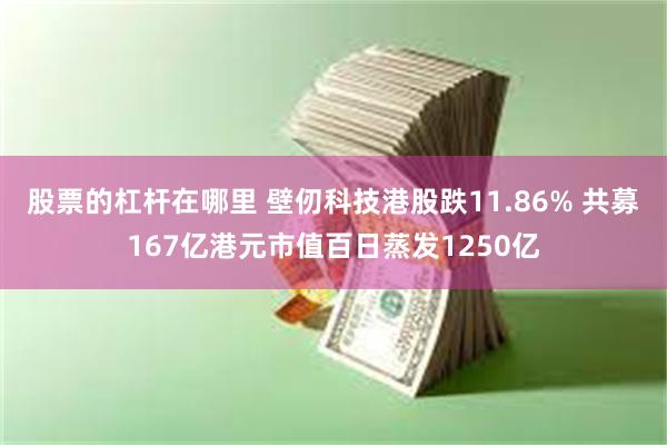 股票的杠杆在哪里 壁仞科技港股跌11.86% 共募167亿港元市值百日蒸发1250亿